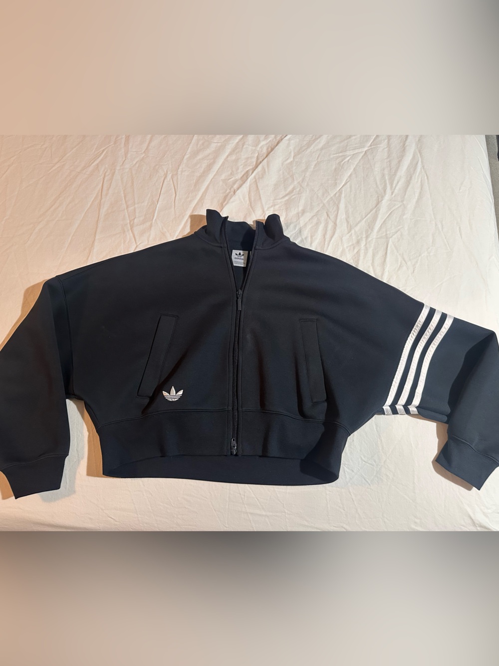 adidas Black Full-Zip Track Jacket and Pant Set